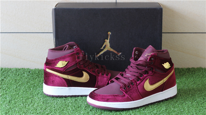 maroon velvet jordans